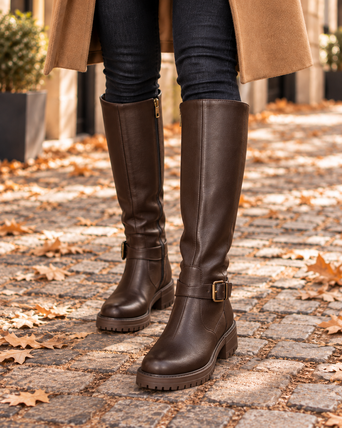Botas altas Viola marrón oscuro